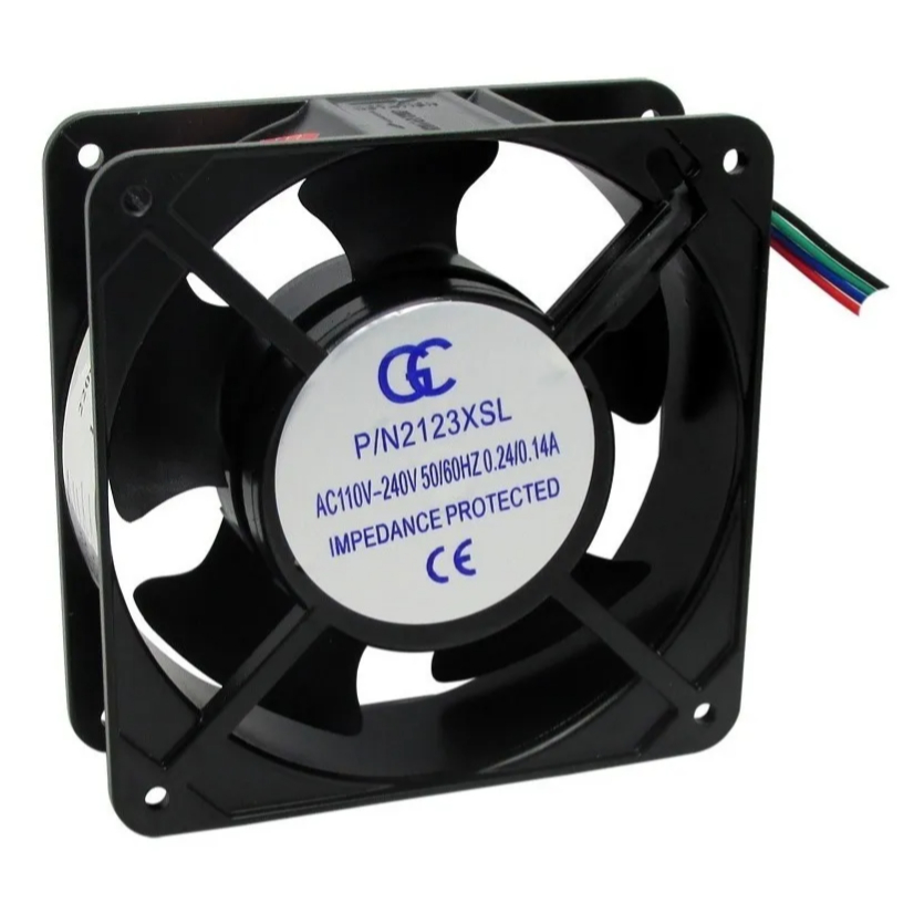 Microventilador Cooler Ventoinha Bivolt 12cm x 12c