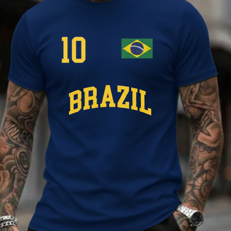 Camiseta Brasil Torcedor Unissex Algodão Bandeira