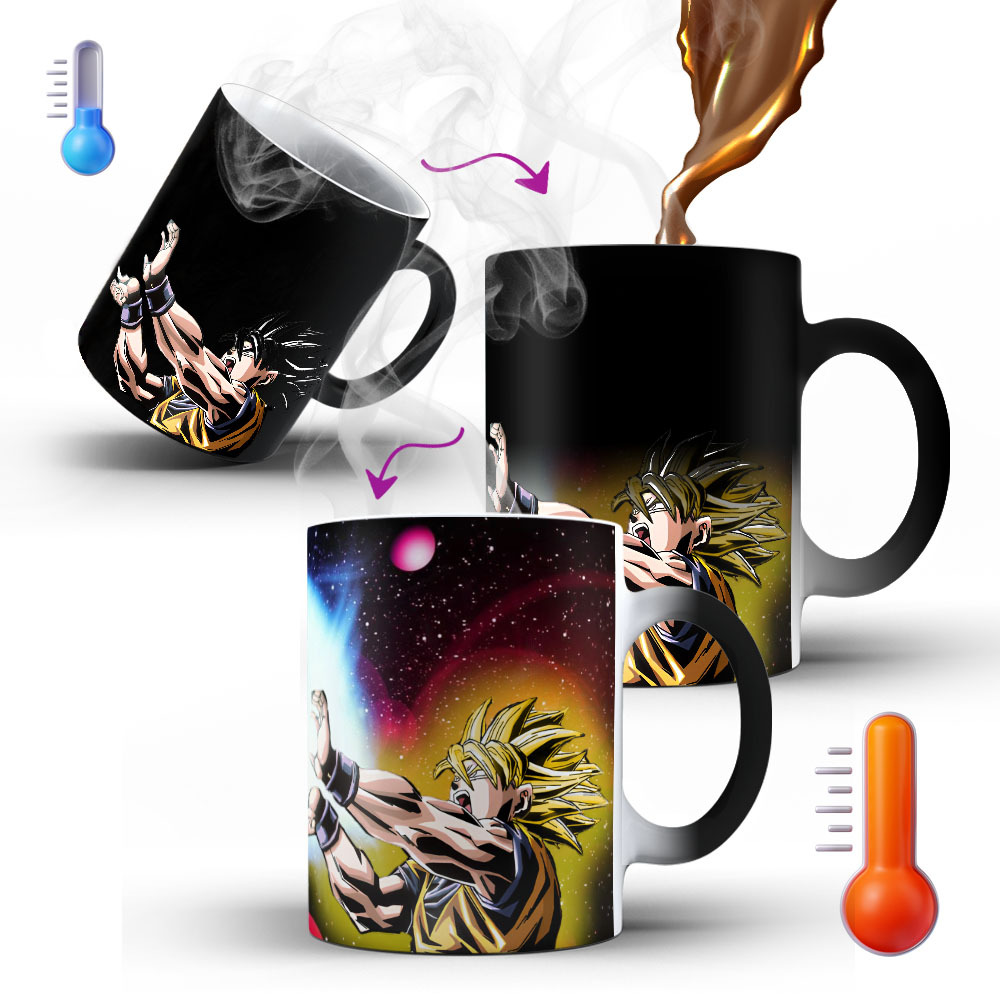 Caneca Mágica Dragon Ball Z Goku Kamehameha Super