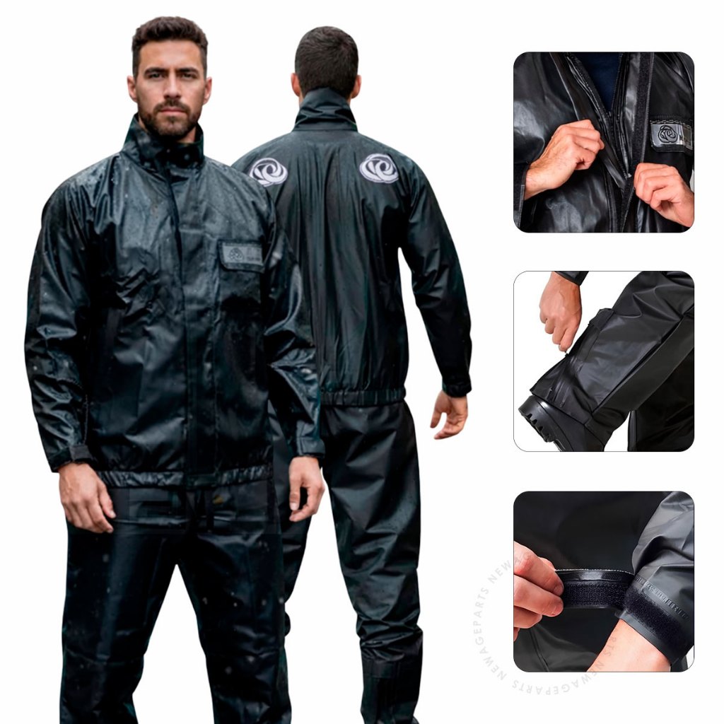 Capa de Chuva Impermeável Conjunto Completo Pvc P