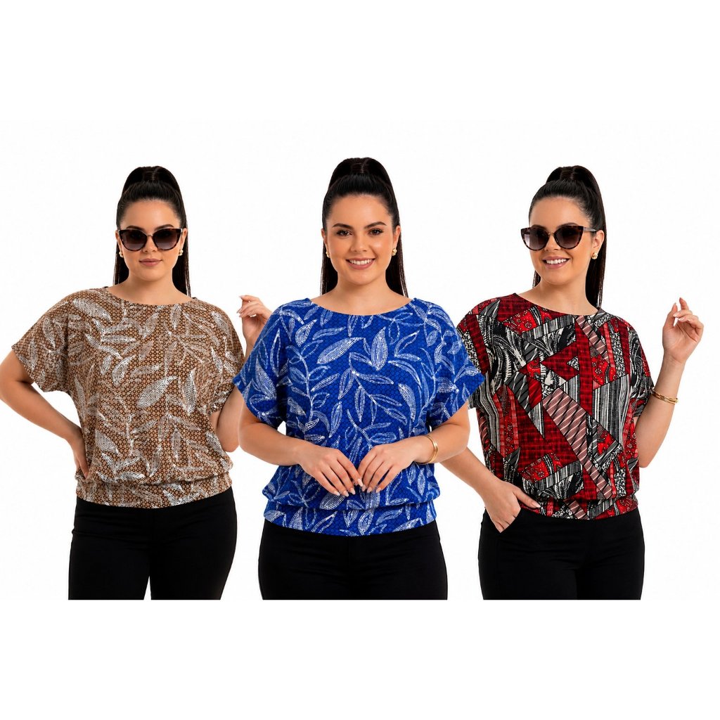 Blusa em Liganete com Pala para Senhoras | Confort
