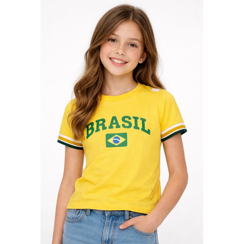 Blusinha do Brasil infantil juvenil