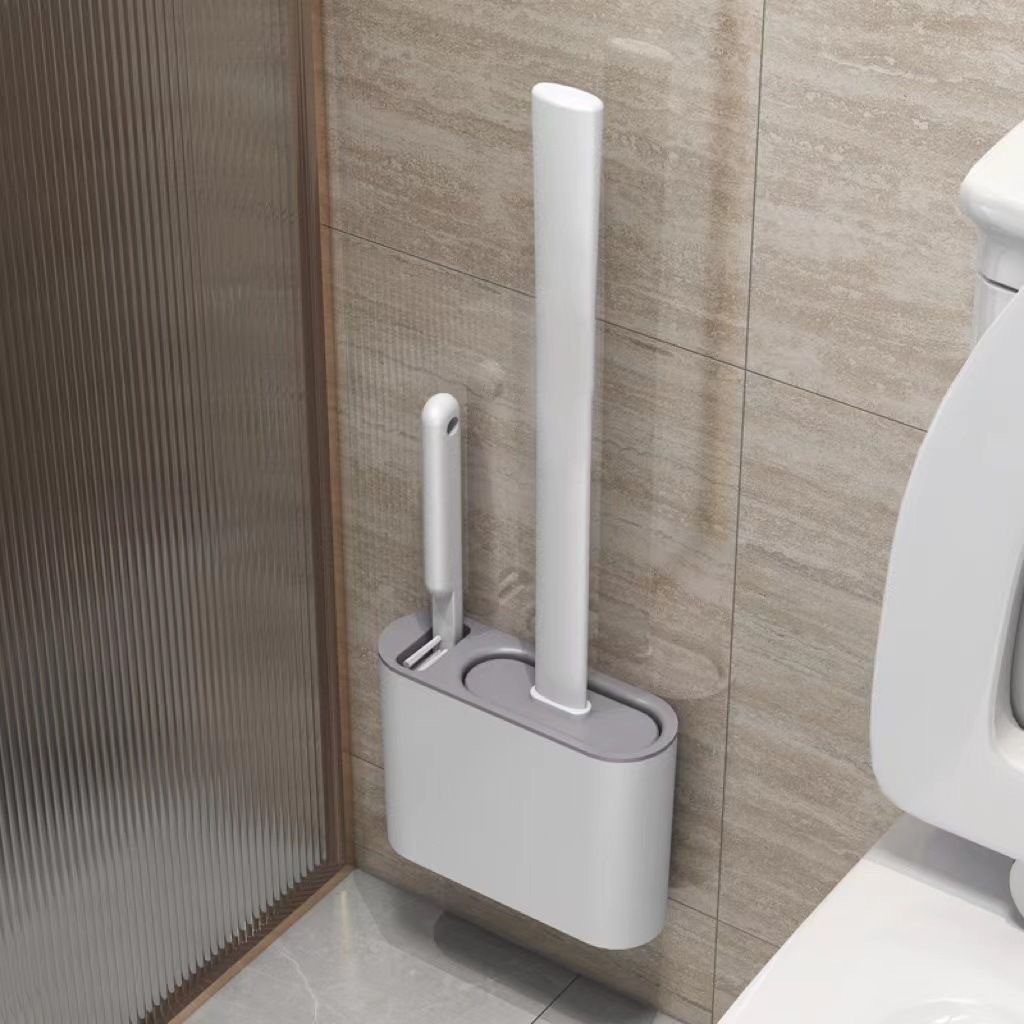 Escova de Silicone 2 em 1 para Vaso Sanitário 