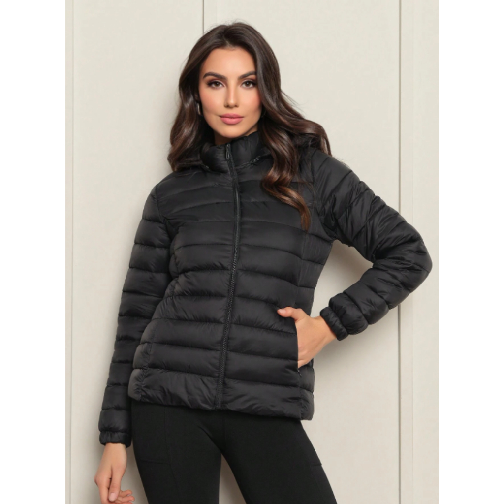 Jaqueta Puffer Feminina Bobojaco Casaco Gominho Ny