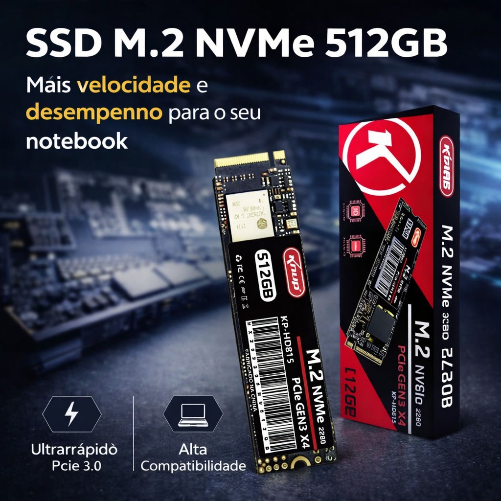 SSD KNUP 512GB M.2 NVMe 3.0 2280 PCle GEN2 X4 Spee