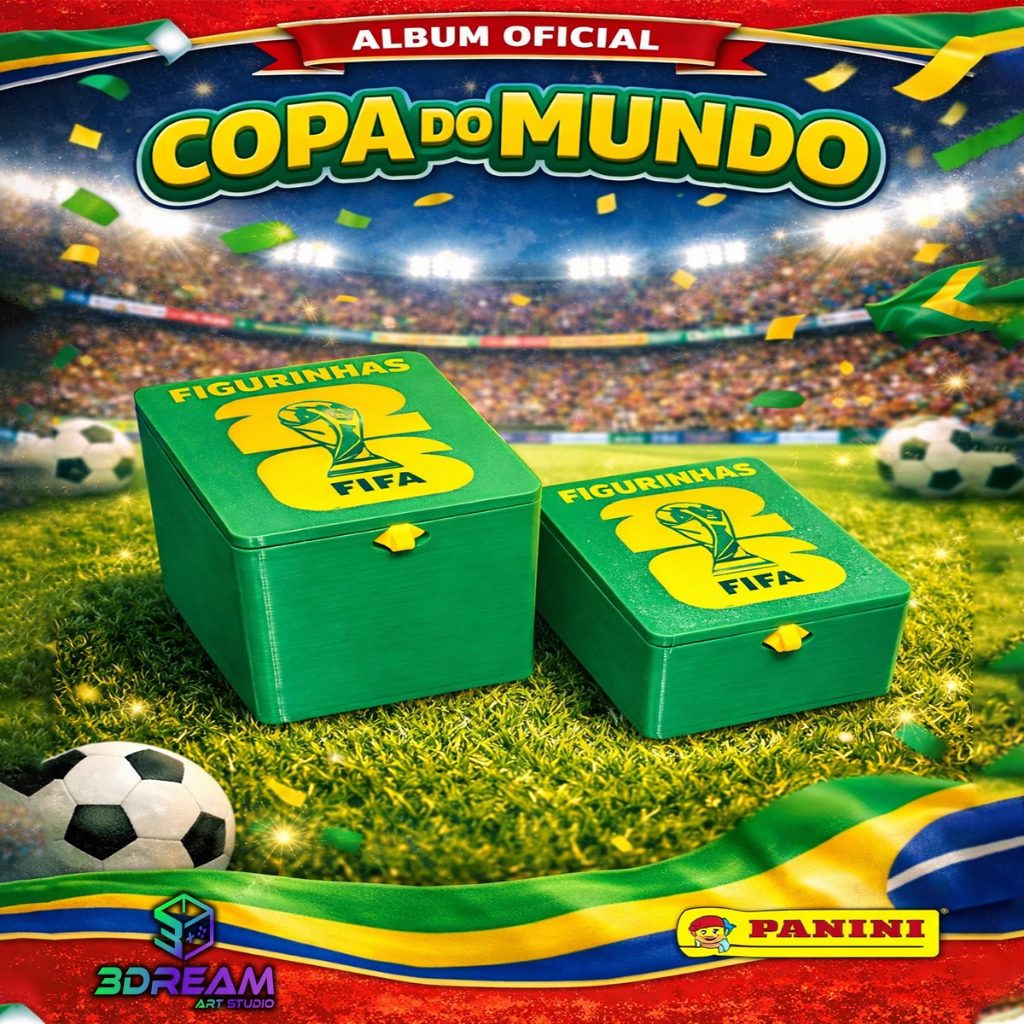 Caixa Organizadora Figurinhas Copa 2026 Case Caixa