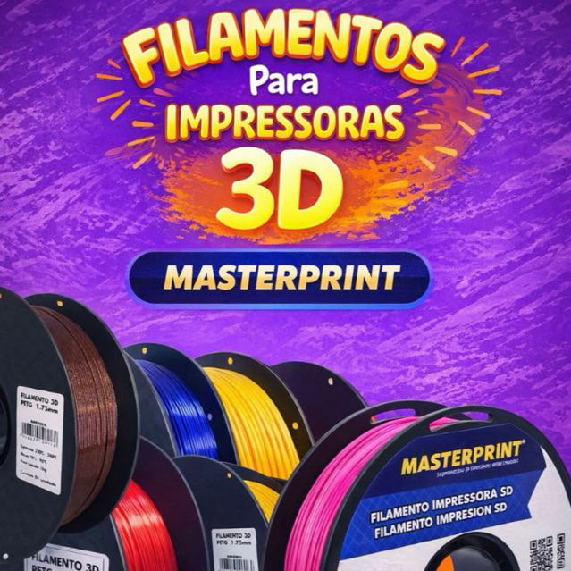 Filamento PETG e PLA 1Kg 1.75mm MasterPrint Premiu