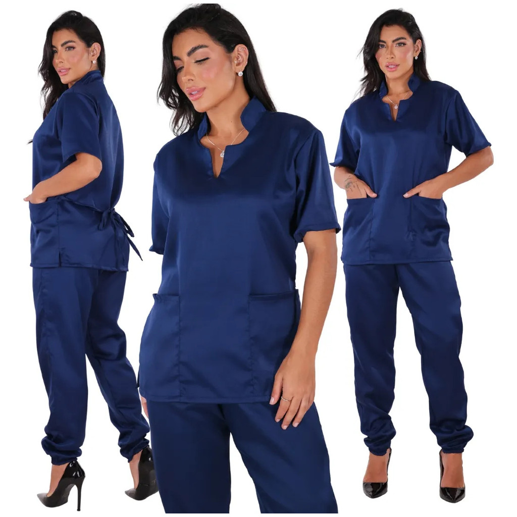 Conjunto Confortável Scrubs Garbadine Feminino Ho