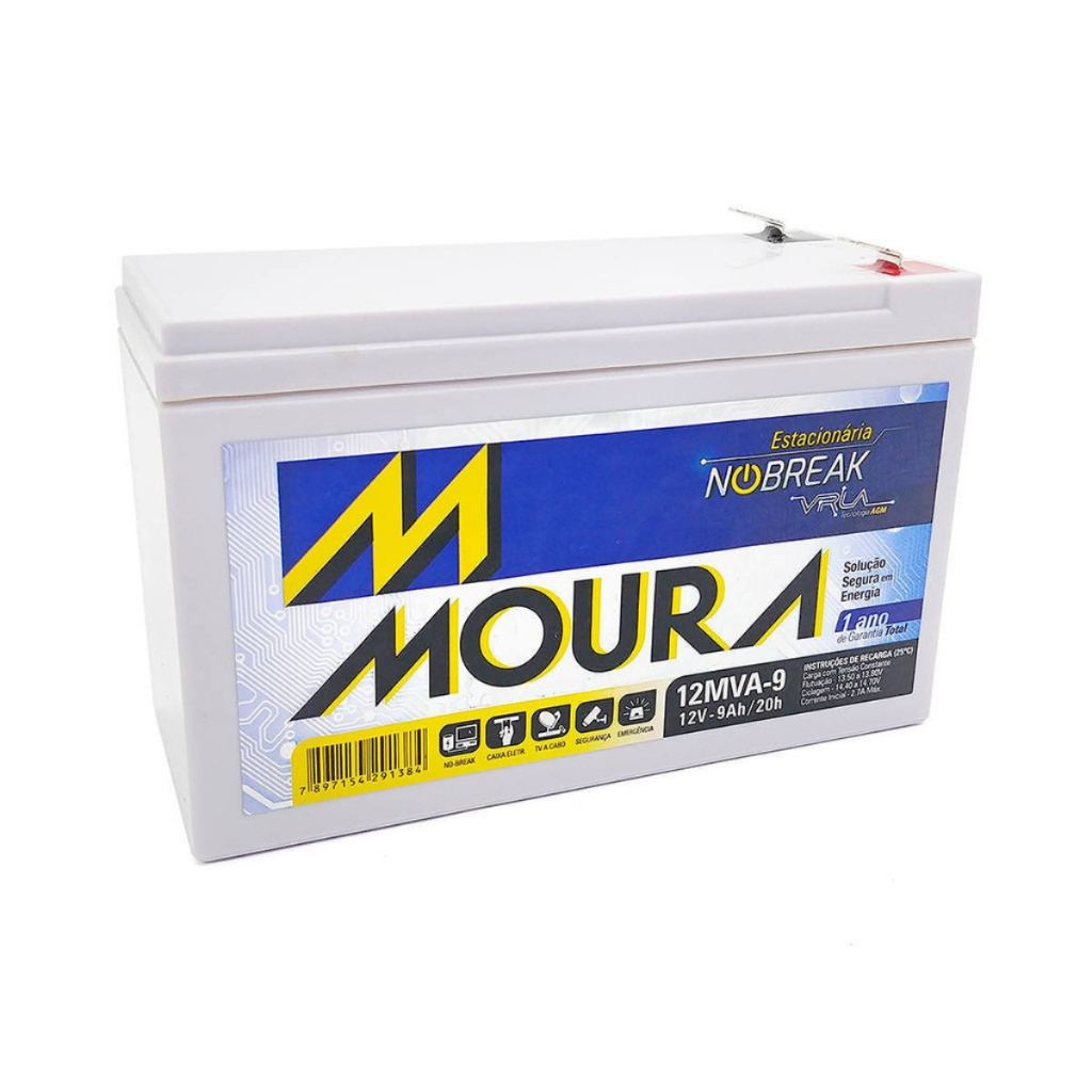 Bateria Selada VRLA 12V 9Ah – Alta Qualidade