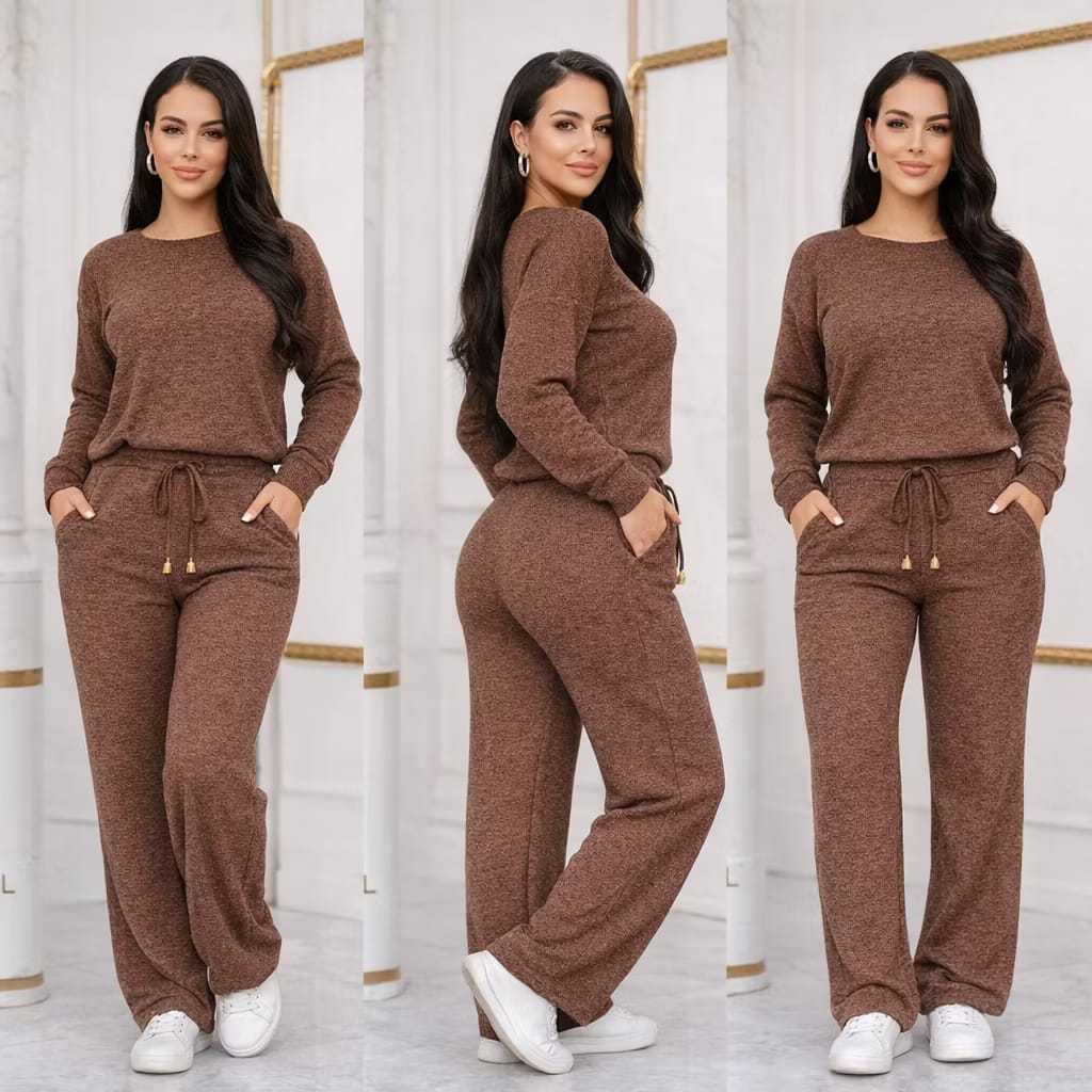 conjunto femenino  lanzinha riby canelado blusa de
