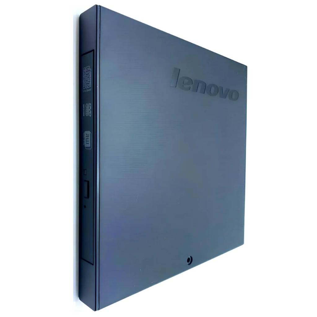 Gravador Lenovo de DVD e CD Externo Usb Slim Ultra