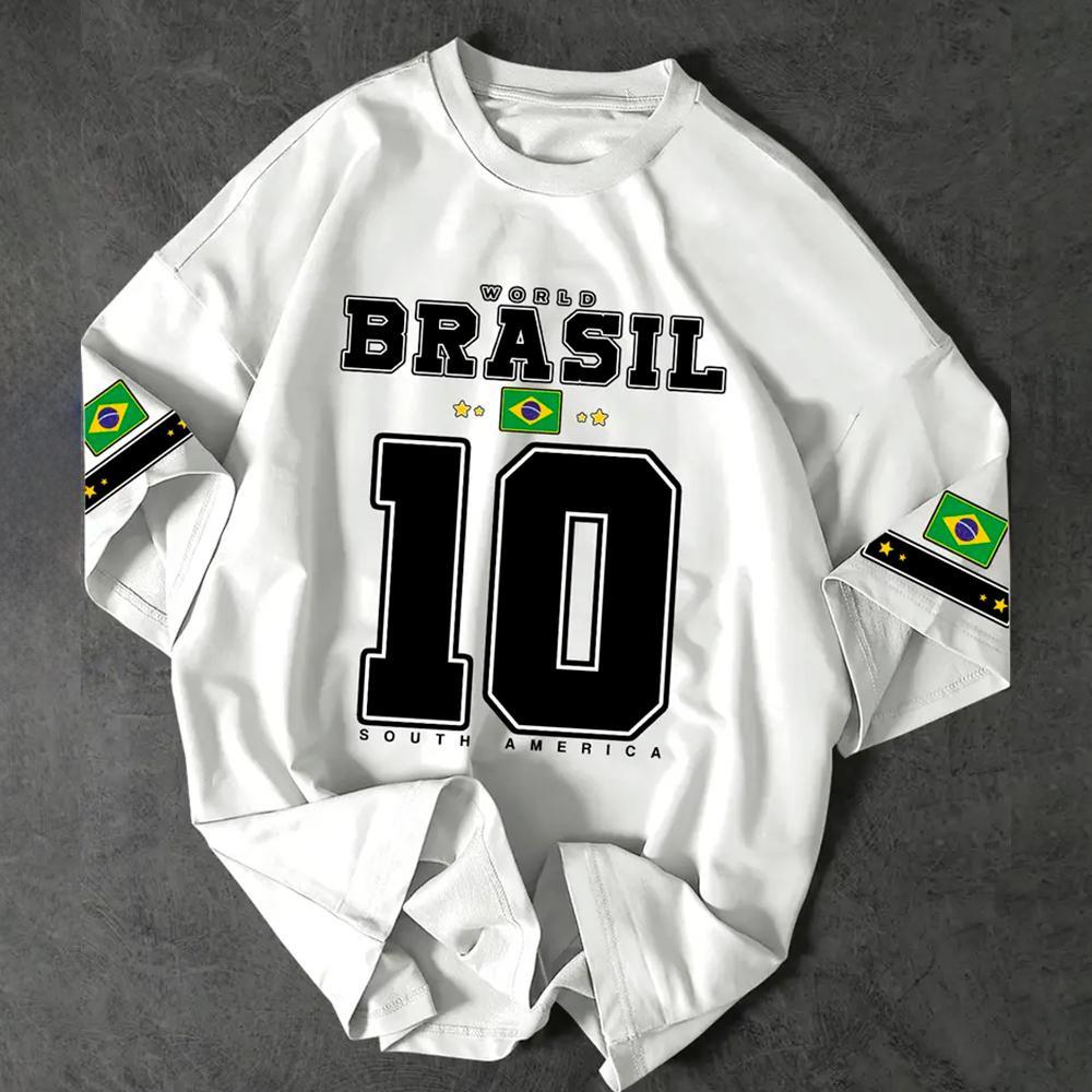 Camiseta Básica Algodão Unissex World Brasil Sou
