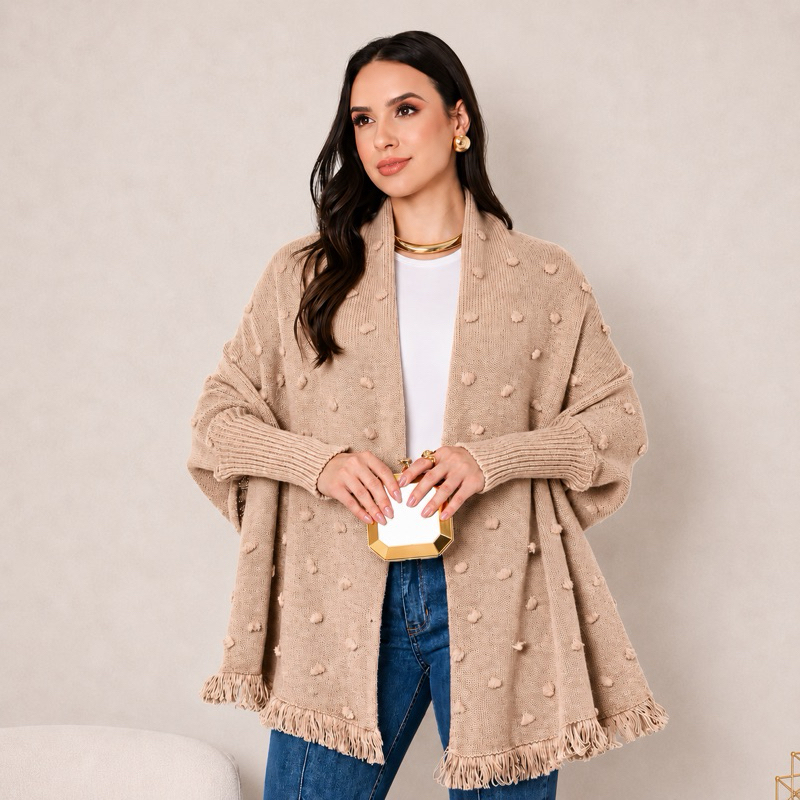 Poncho PLUS SIZE capa echarpe tricot  veste do 36 