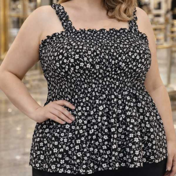 Blusa Feminina Plus Size Elastex 46 ao 52 | Alcinh