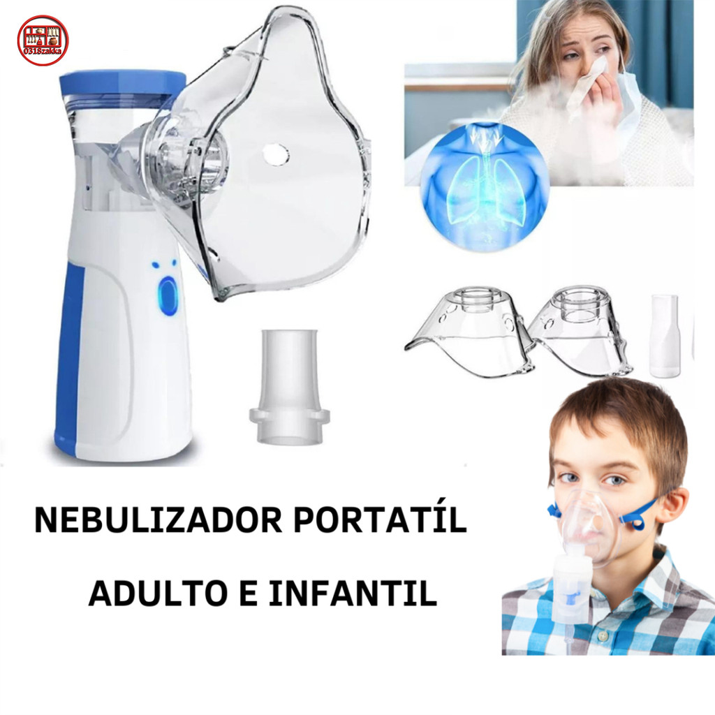 Nebulizador Ultrassônico PortátilBateria Recarre