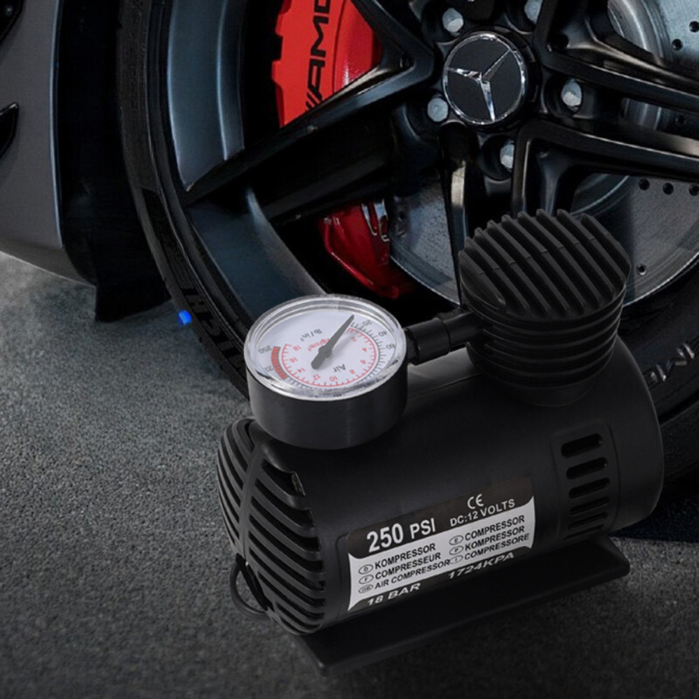 Mini Compressor De Ar Veicular Elétrico Portátil