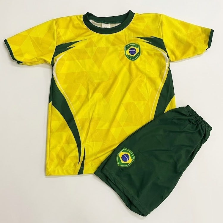 Conjunto Brasil Infantil Duas Cores  – Azul/