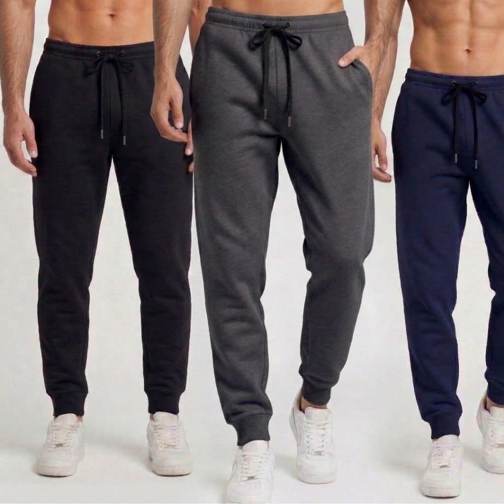 Calça De Moletom Masculina Jogger Flanelada  Algo