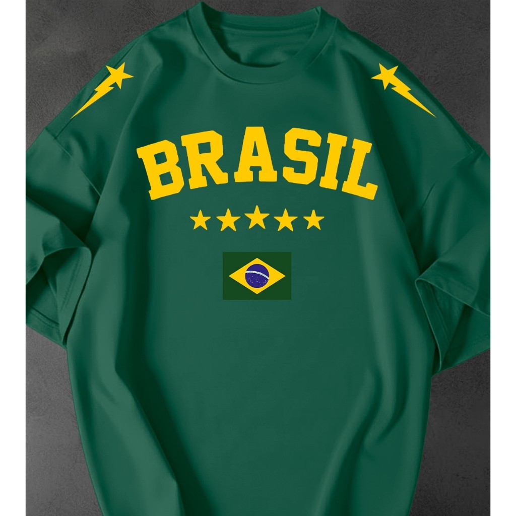 Camisetão Oversized Unissex Brasil Seleção Copa