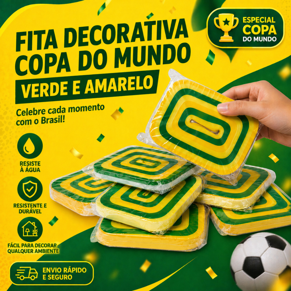 SUCESSO 400 Fitas rabiola  Decorativa jogo   Copa 