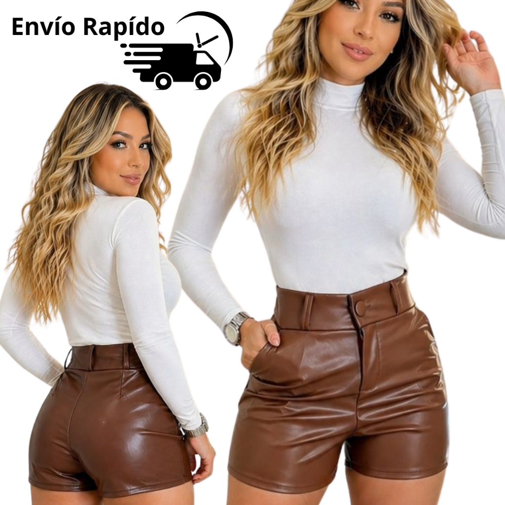 Short Feminino Courino – Modelagem Perfeita 