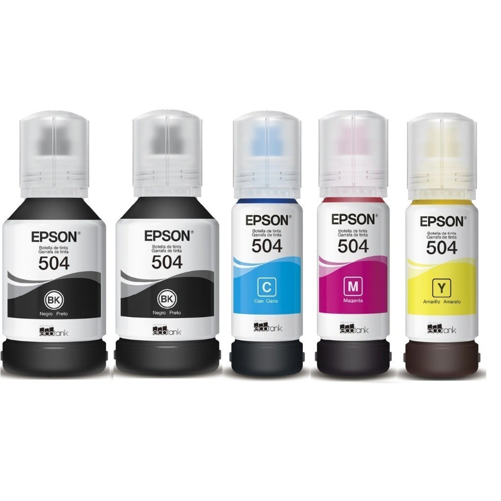 Combo 5 refil  tinta t504 L4260 T504 L4150 L4160 L