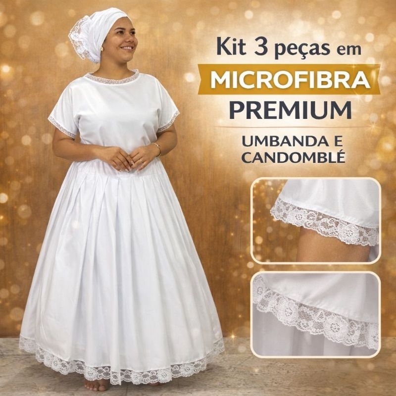 Kit 3 Peças Ração Umbanda E Candomblé Feminino
