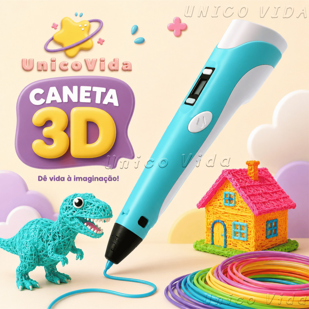 Caneta De Impressão Mágica 3D Grátis 10M DIY PL