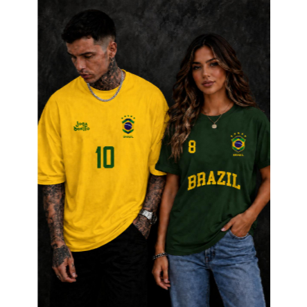 KIT Camisa Camiseta Feminina e Maculina StreetWear