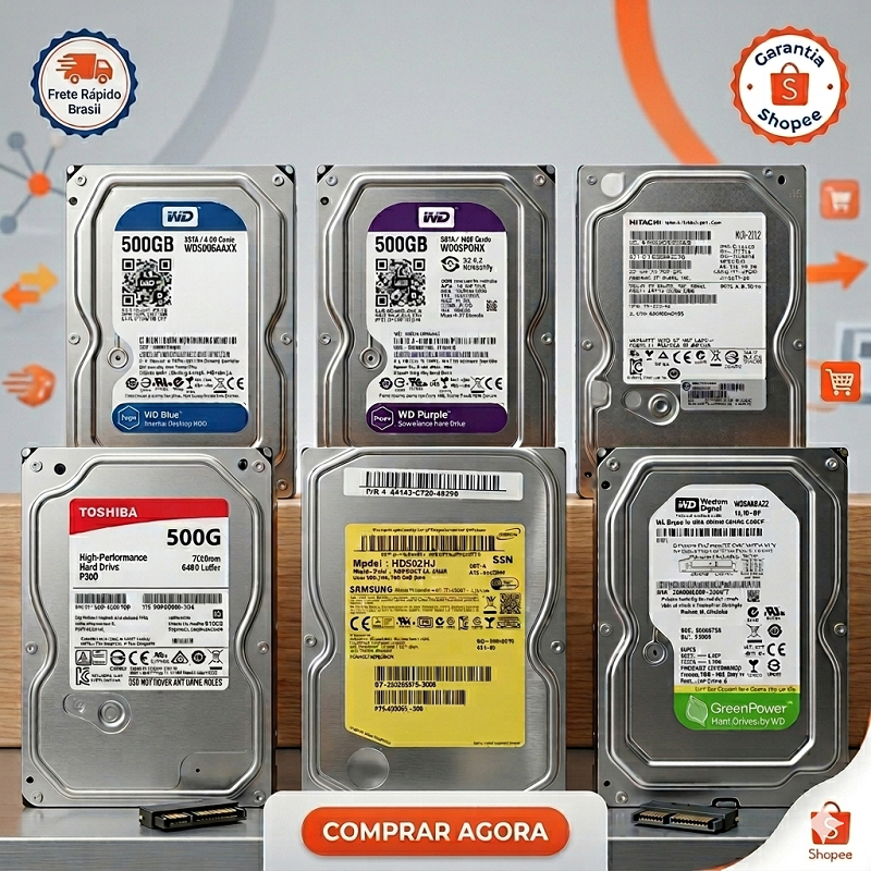 HD 500GB 3.5 Para PC DESKTOP SATA Marcas Variadas 