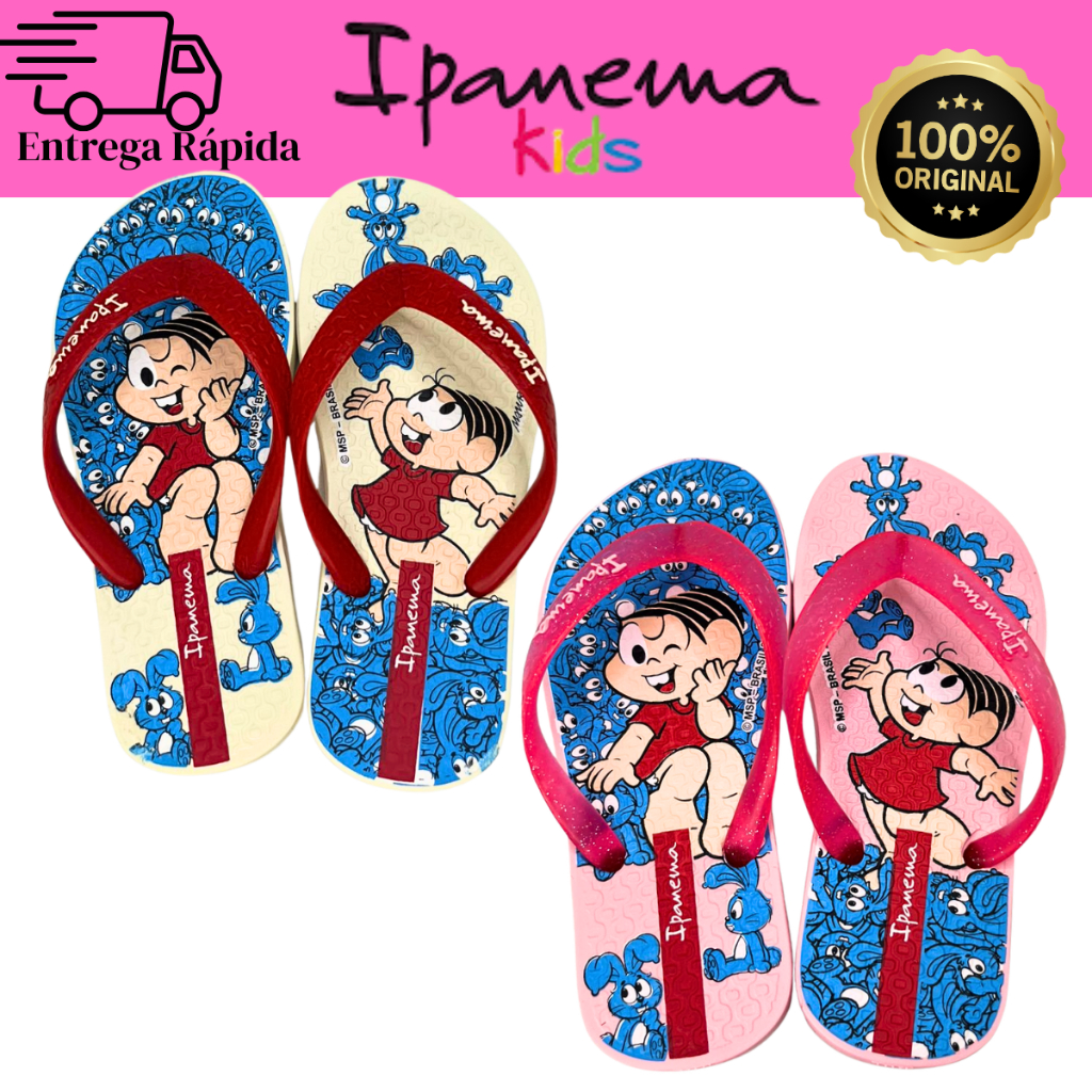 Chinelo Ipanema Turma da Mônica 26790 Infantil Ma