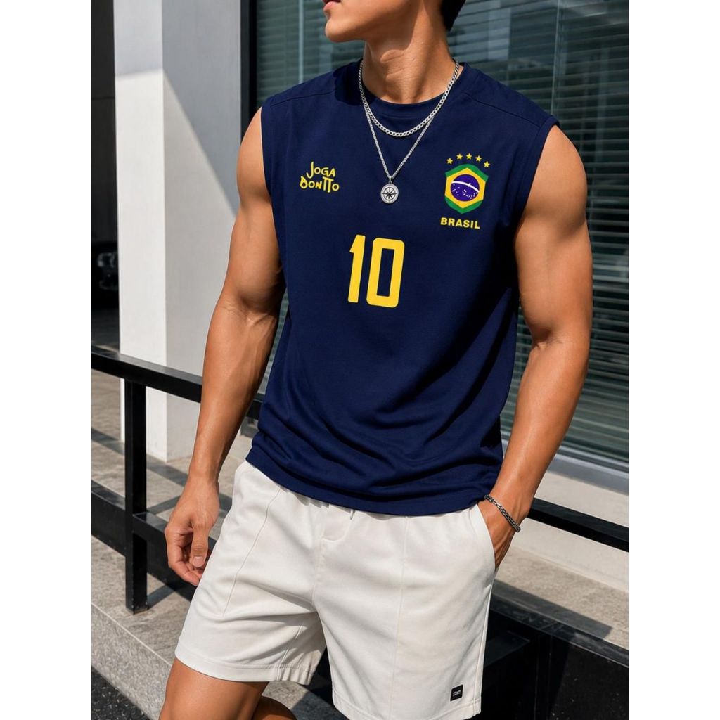 Regata Masculina Cavada Treino Musculação Academ