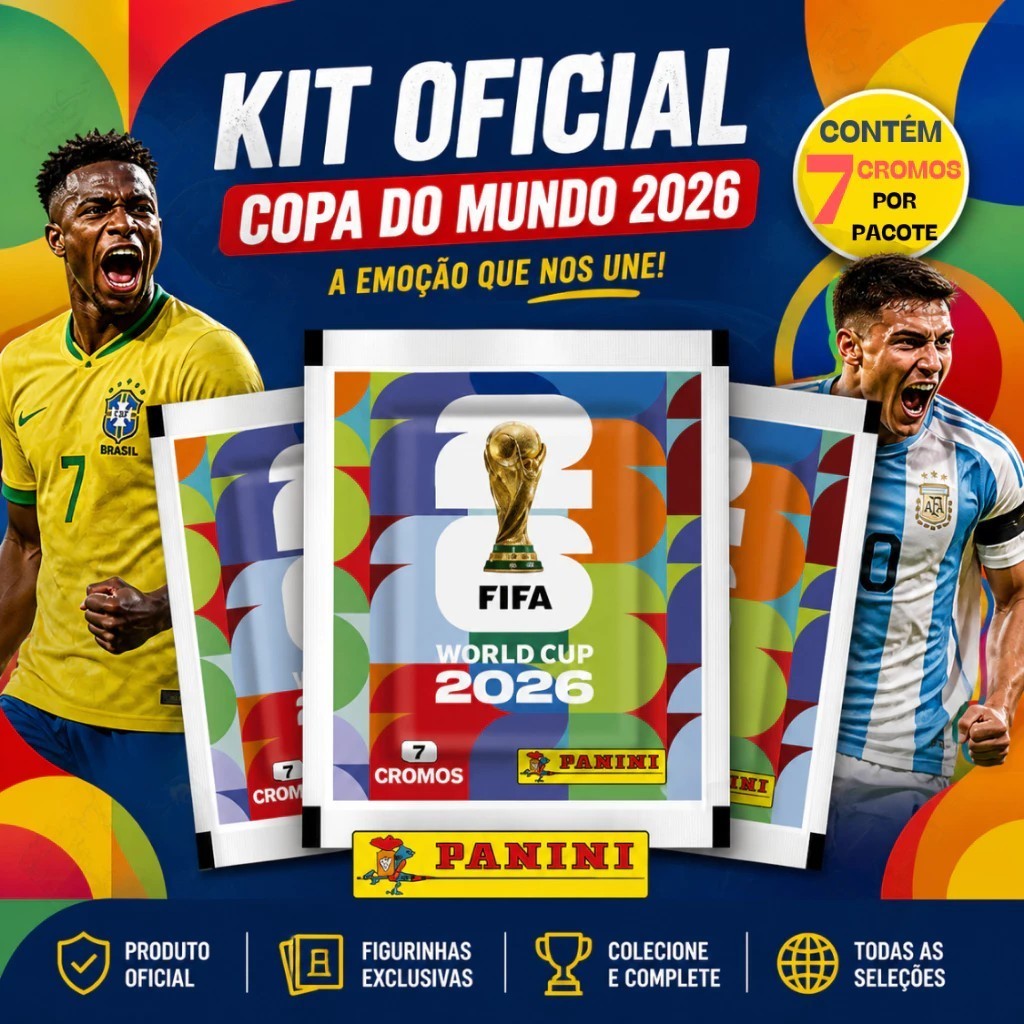 Figurinhas Oficial da Copa 2026 Panini Brochura Ba