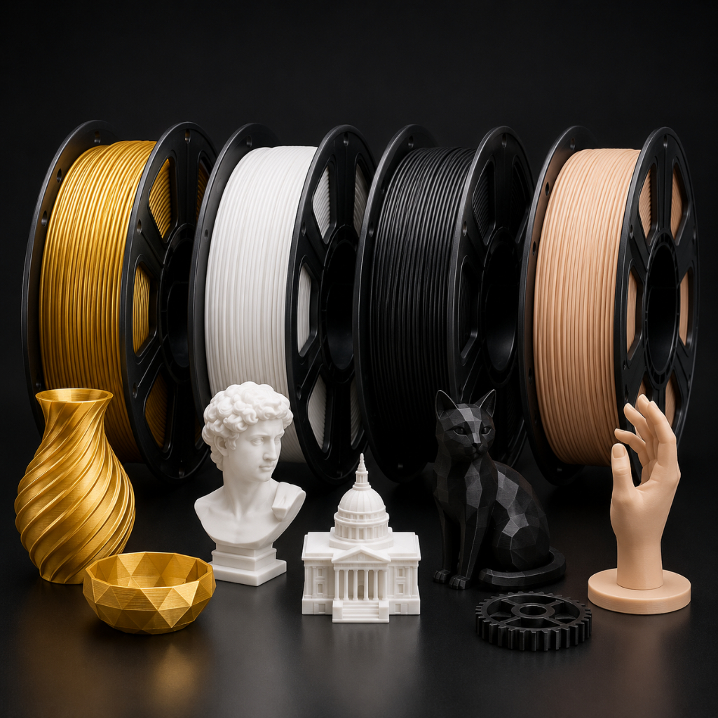 Filamento PLA 1KG 1.75mm Para Impressora 3D Fácil