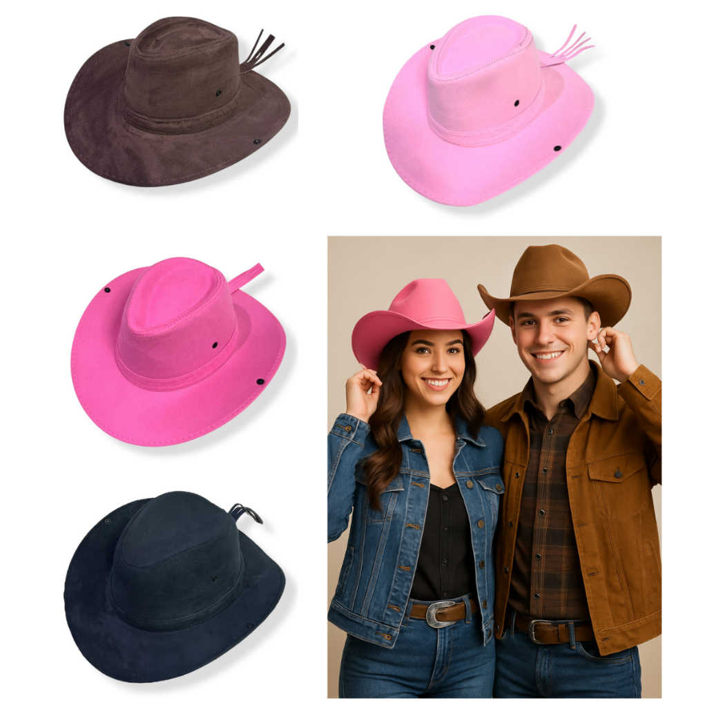 Chapéu Cowboy Adulto Festa Junina Camurça Ana Ca