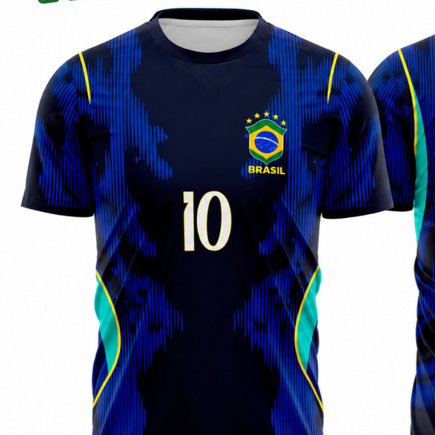 Camisa Camiseta Brasil AZUL Torcedor Patriota Copa
