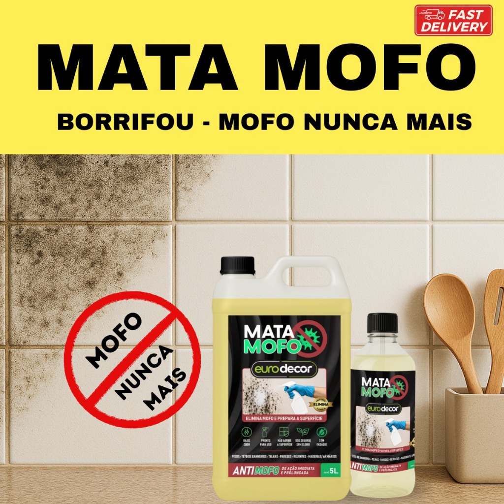 Mata Mofo Contra Fungo Mofo E Bolor Teto Banheiro 