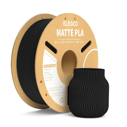 FILAMENTO 3D PLA MATTE 1KG 1,75MM – BLACK