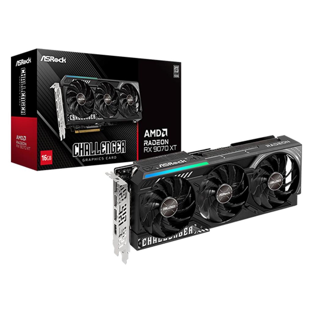 Placa de Vídeo Gpu Asrock Amd Radeon Rx 9070 Xt C