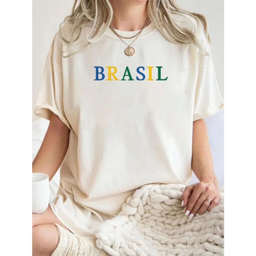 Camiseta Feminina Unissex Brasil Copa 2026 Blusa B