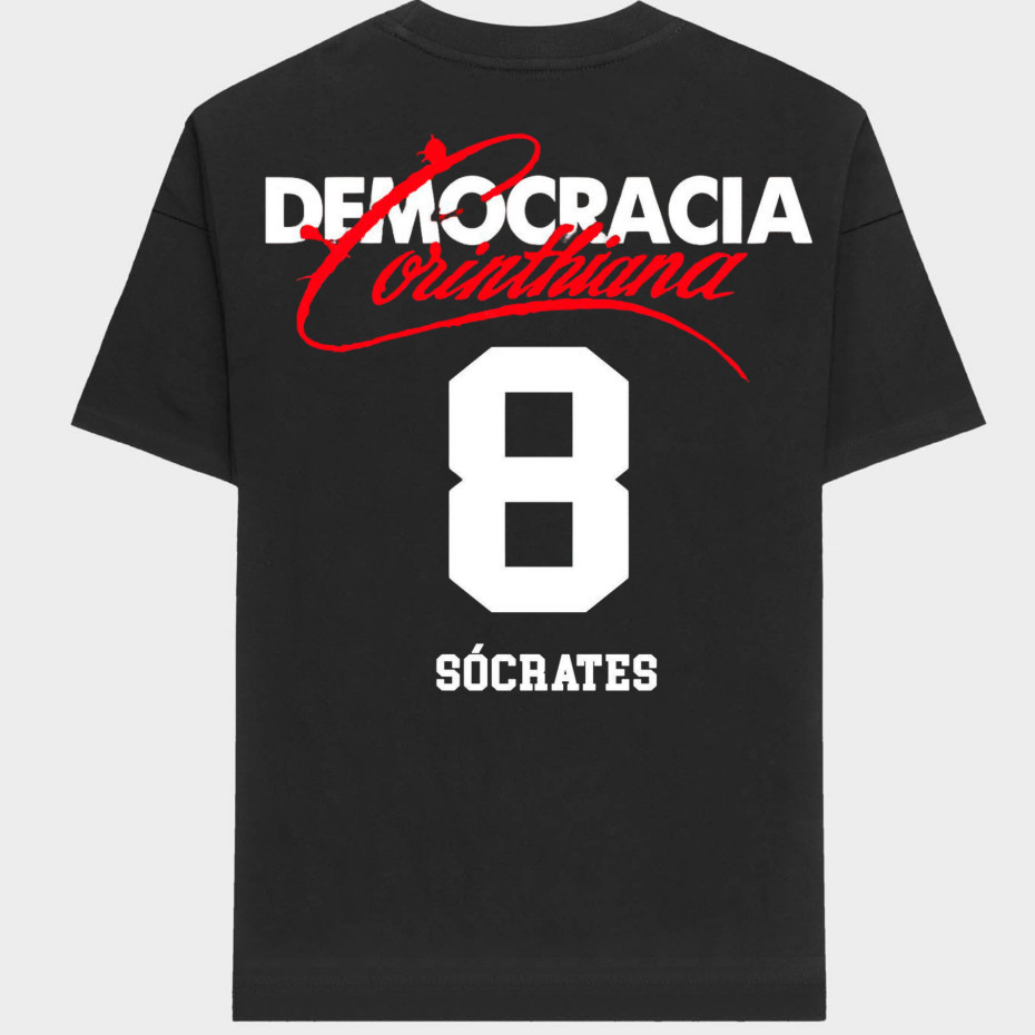 Camiseta Corinthians CP Sócrates Camisa Democraci