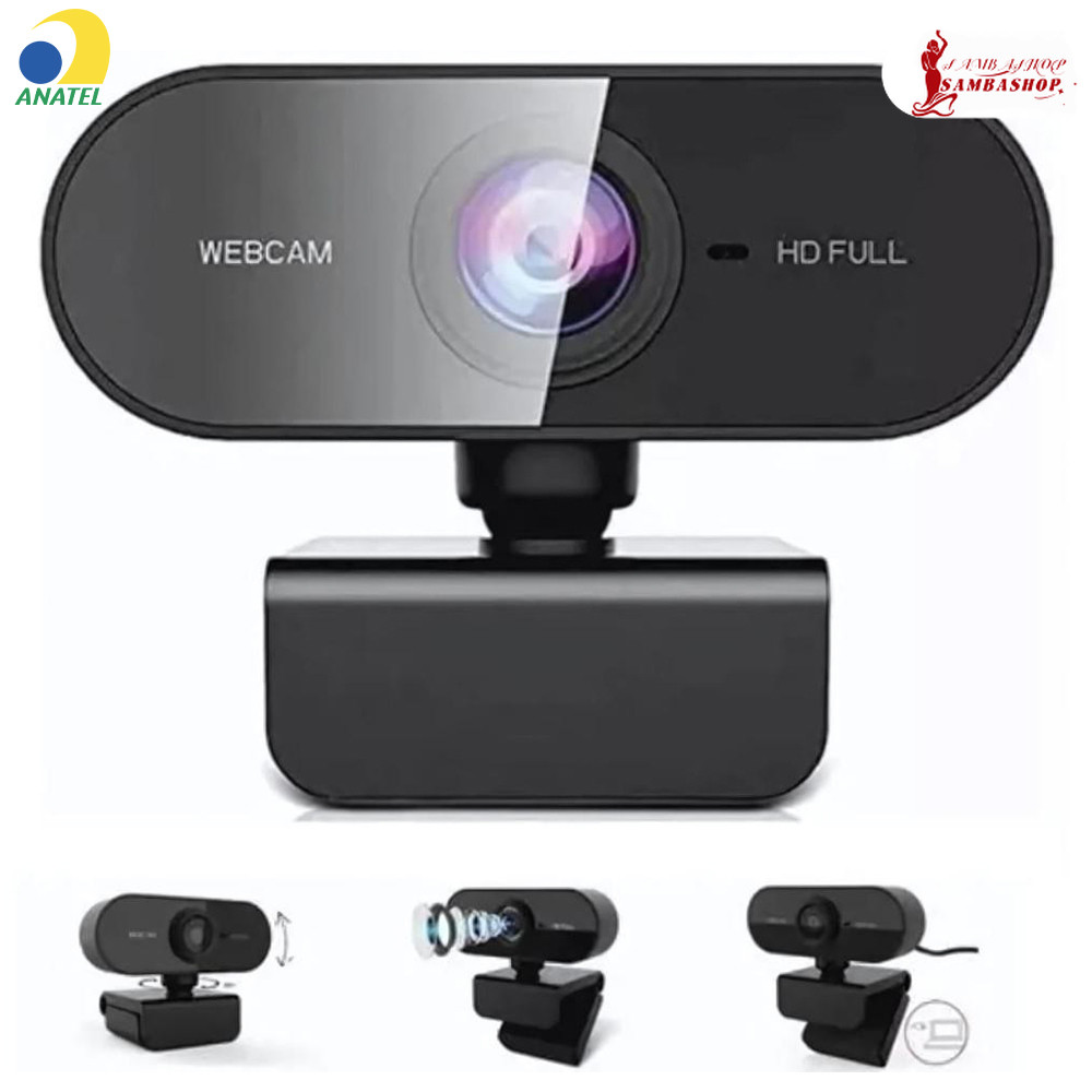 Câmera Webcam Full HD 1080p Microfone Integrado G