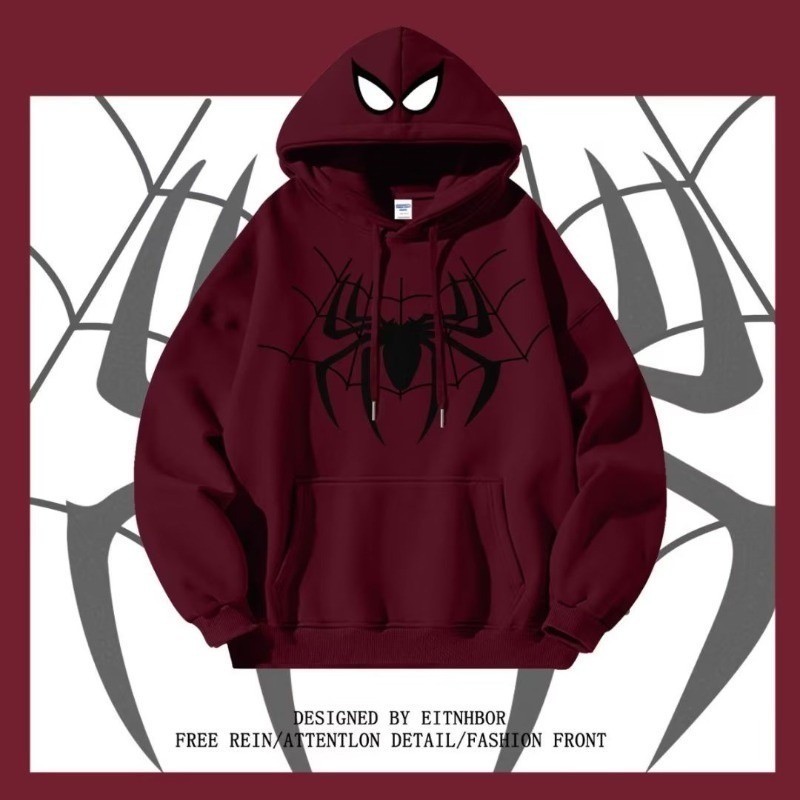 Moletom Com Capuz Retro Pullover Street Spider Pri