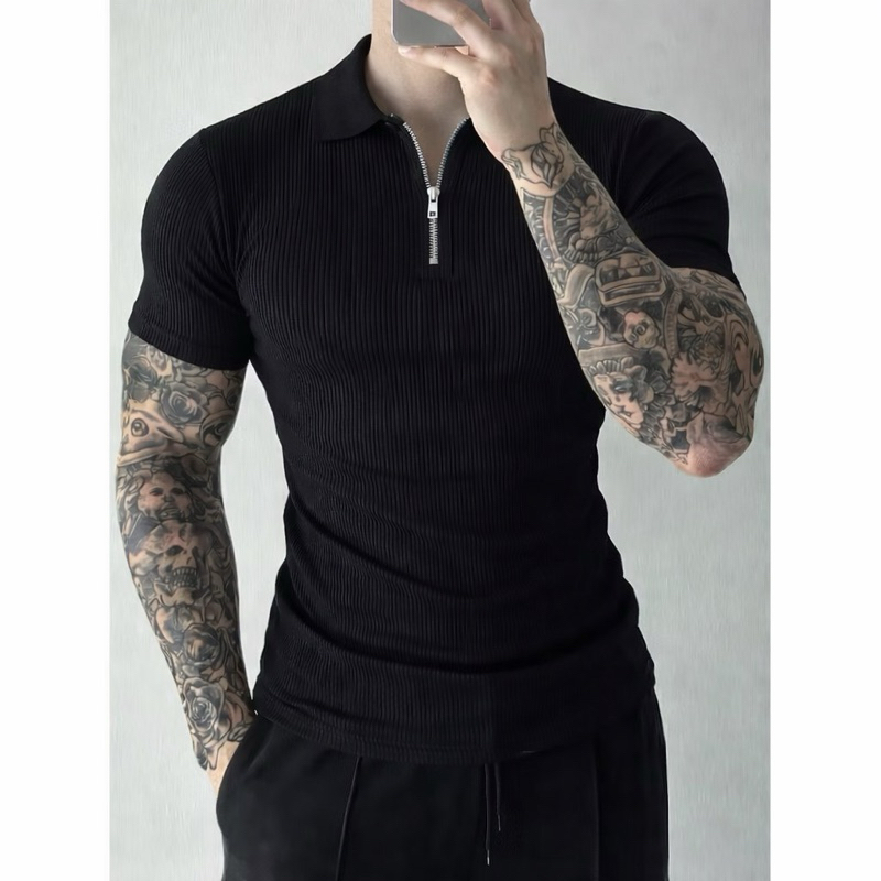 Polo Canelada Premium Masculina | Estilo Casual Mo