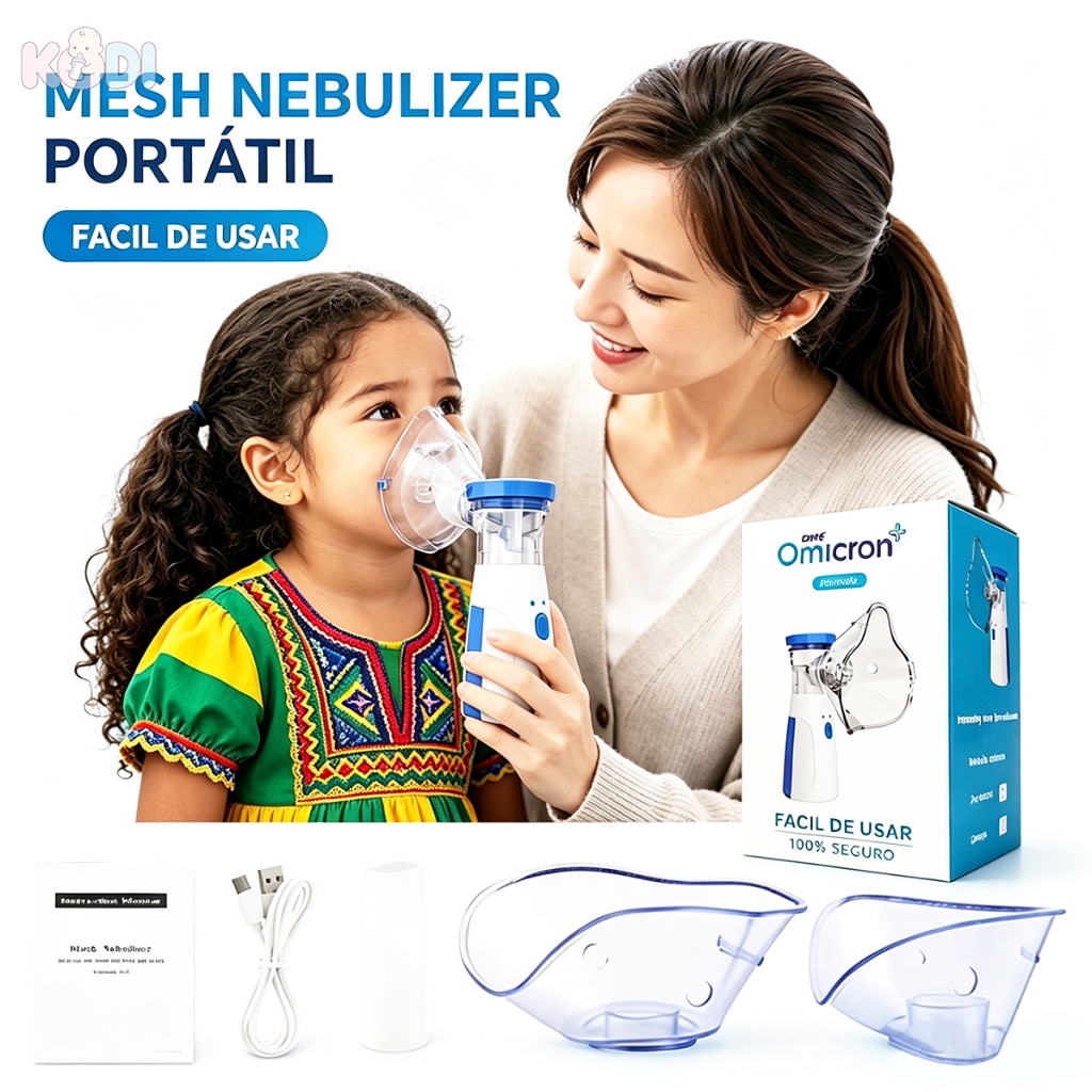 Inalador Nebulizador Portátil Ultrassônico Atomi