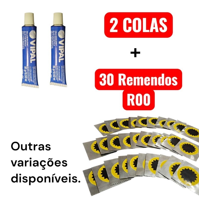 Remendos R-00 +  Colas Vipal CB-01 | Reparo de Pne