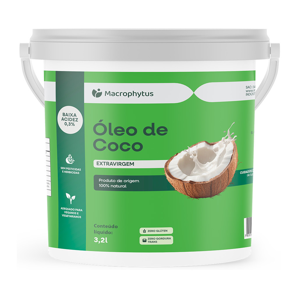 Óleo de Coco Extravirgem 3,2l 0,3% Acidez