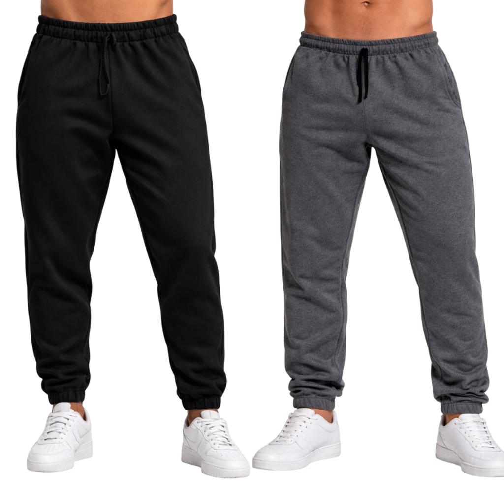 Kit 2 Calças De Moletom Masculino Estilo Jogger T
