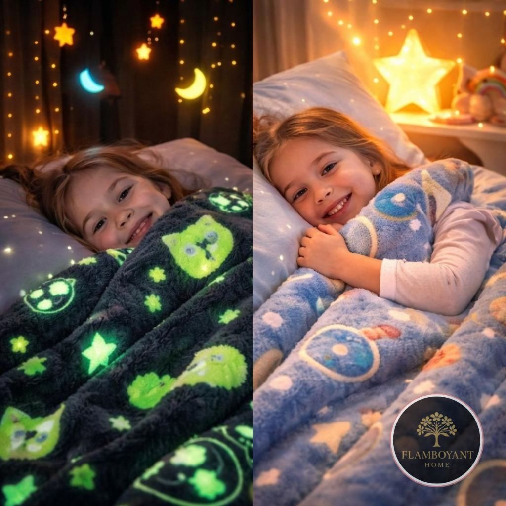 Cobertor Manta Neon Infantil Brilha no Escuro 2,00