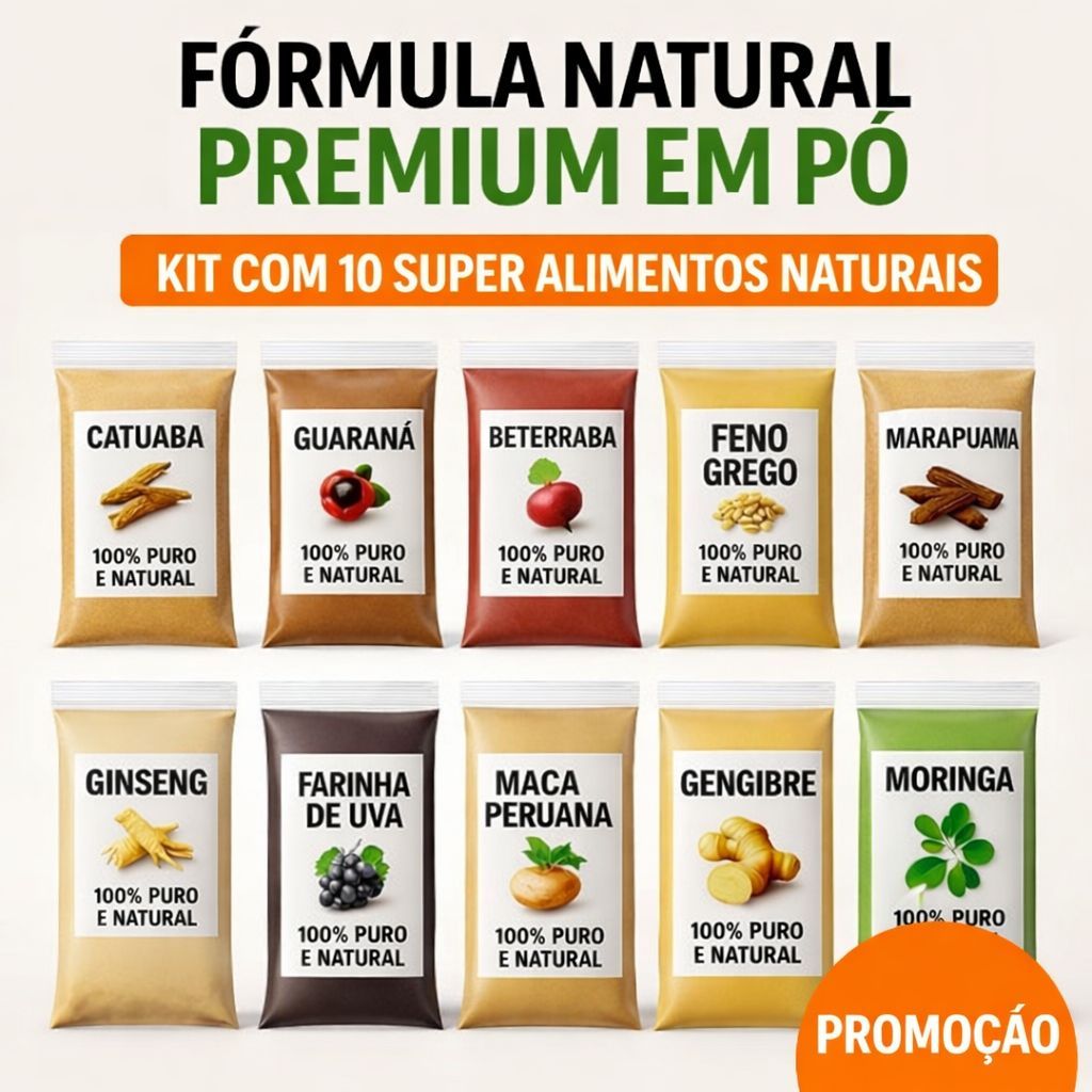 Fórmula Natural em pó – 10 Ingredientes Se